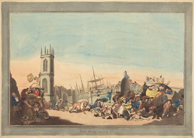 The Overdrove Ox by Thomas Rowlandson