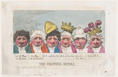 The Political Hydra, April 16, 1806 by Thomas Rowlandson