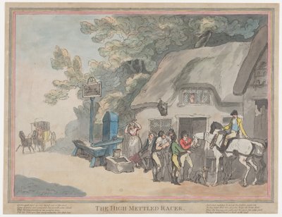 The Post Horse (from The Life of a Racehorse, or The High-Mettled Racer) by Thomas Rowlandson