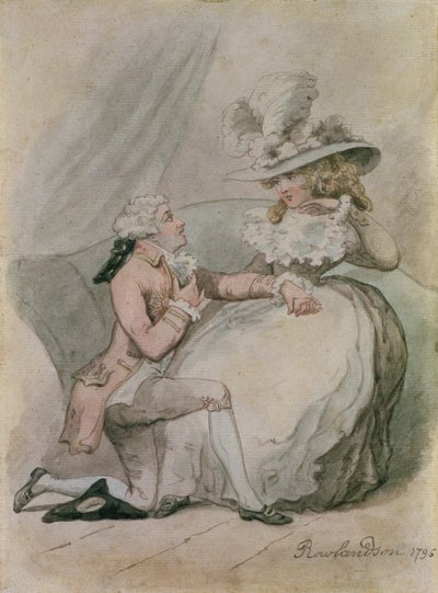 The Proposal, 1796 by Thomas Rowlandson