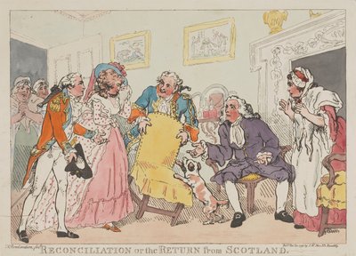 The Reconciliation, or the Return from Scotland by Thomas Rowlandson