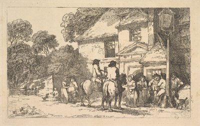 The Three Horseshoes, a Roadside Inn by Thomas Rowlandson