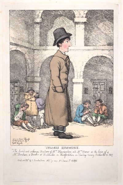Thomas Simmons by Thomas Rowlandson