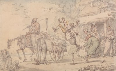 Time and Death and Goody Barton by Thomas Rowlandson