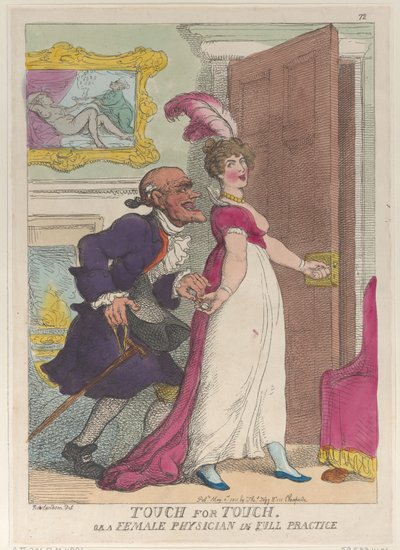 Touch for Touch or a Female Physician in Full Practice by Thomas Rowlandson