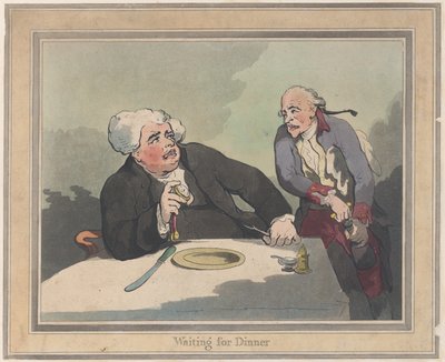 Waiting for Dinner by Thomas Rowlandson