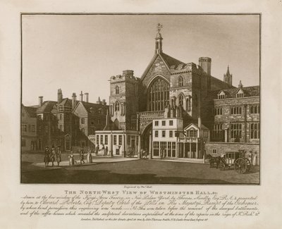 The Northwest View of Westminster Hall by Thomas Sandby
