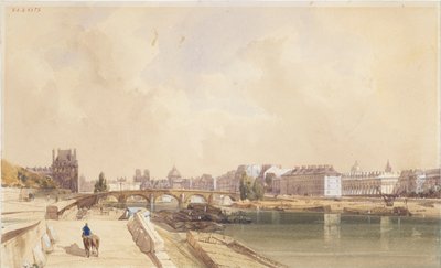 The Pont-Royal in 1833 by Thomas Shotter Boys