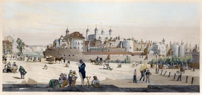 Tower of London and Mint from Great Tower Hill by Thomas Shotter Boys