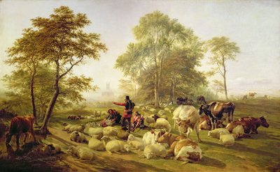 Canterbury Meadows by Thomas Sidney Cooper