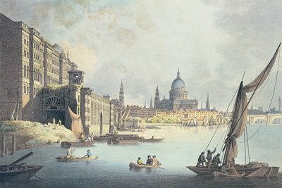 View of Somerset House and the Thames by Thomas Snr. Malton