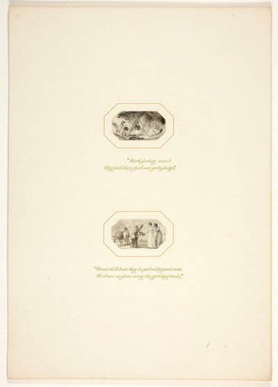 Study for a Plate from The Task by Thomas Stothard
