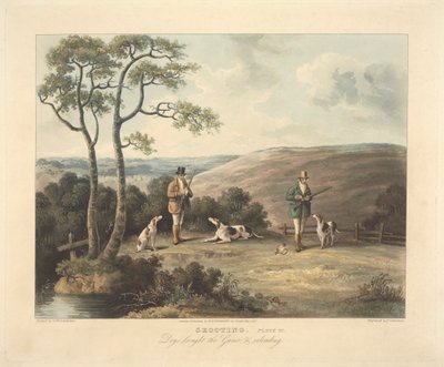 A Set of Four - Shooting: Plate III. Dogs Brought the Fame & Reloading by Thomas Sutherland