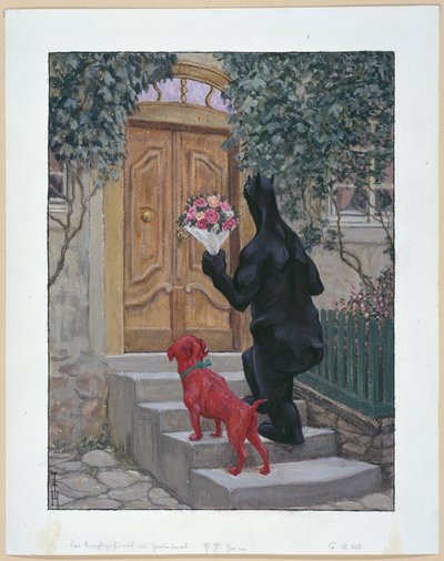 The Simplicissimus as a Congratulator by Thomas Theodor Heine