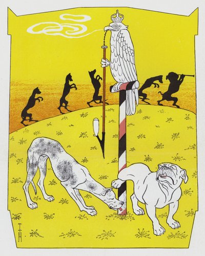 German Mastiff and English Bulldog by Thomas Theodor Heine