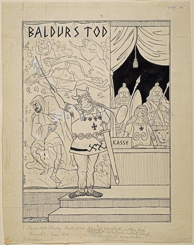 Competition for Oberammergau; Simplicissimus XXXV/8 by Thomas Theodor Heine
