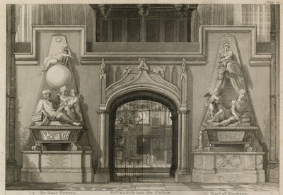 Entrance into the Choir, Westminster Abbey, London by Thomas Uwins