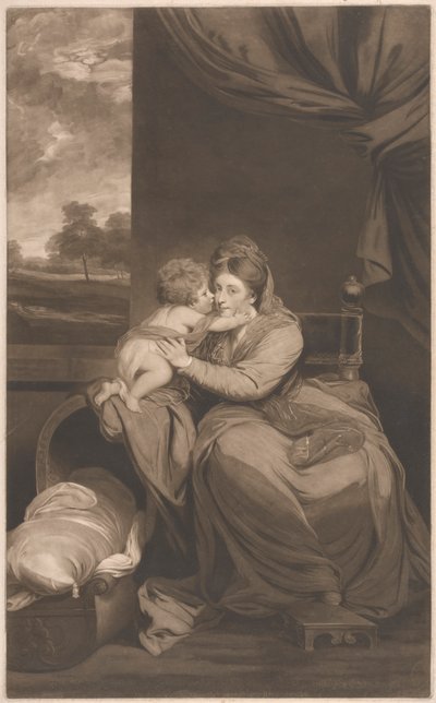 Elizabeth Lady Melbourne with Her Son, the Honourable Peniston Lamb by Thomas Watson