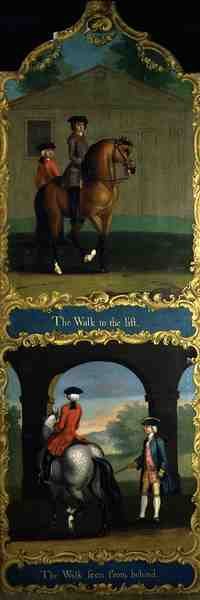 The Walk to the Lift and The Walk Seen from Behind by Thomas of Pall Mall (attr. to) Butler