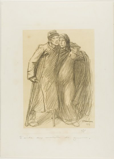 Aid to Those Mutilated in the War, plate one from Actualités by Théophile Alexandre Pierre Steinlen