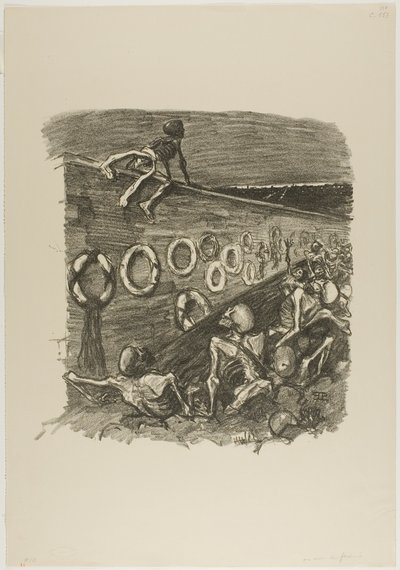 At the Wall of the Federationists by Théophile Alexandre Pierre Steinlen