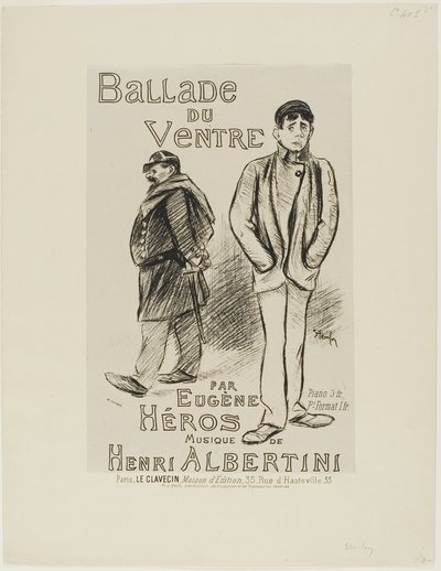 Ballade of the Belly by Théophile Alexandre Pierre Steinlen