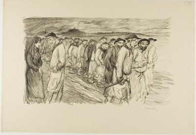 Coming Out of the Mine by Théophile Alexandre Pierre Steinlen