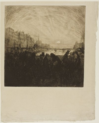 Effect of the Setting Sun by Théophile Alexandre Pierre Steinlen