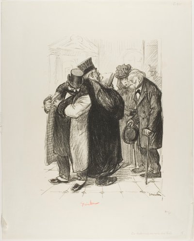 One Robs on the Side of the Law by Théophile Alexandre Pierre Steinlen