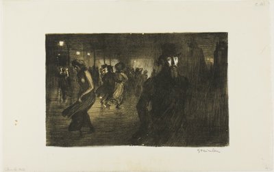 Paris, Night by Théophile Alexandre Pierre Steinlen
