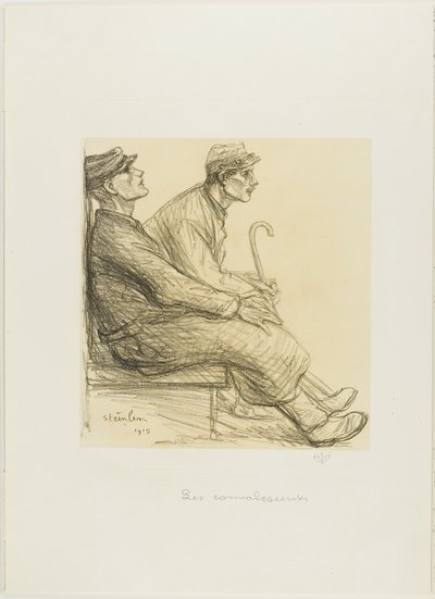 The Convalescents, Plate Two from Actualités by Théophile Alexandre Pierre Steinlen