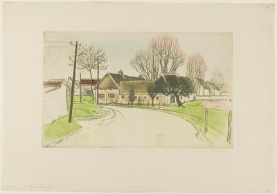 The House on the Edge of the Village by Théophile Alexandre Pierre Steinlen