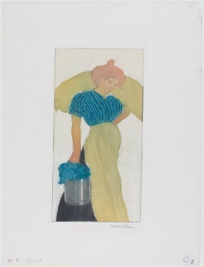 The Laundress by Théophile Alexandre Pierre Steinlen