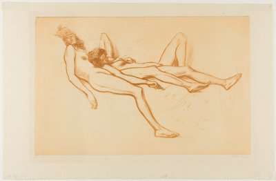Two Nude Models by Théophile Alexandre Pierre Steinlen