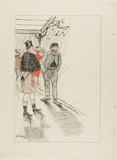 Vagrant of Paris by Théophile Alexandre Pierre Steinlen