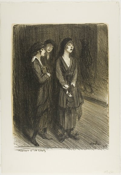 Widows of a Louis, plate seven from Current Events by Théophile Alexandre Pierre Steinlen