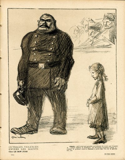 The Butter Plate, Number 357, Satirical in Colors by Théophile Alexandre Steinlen