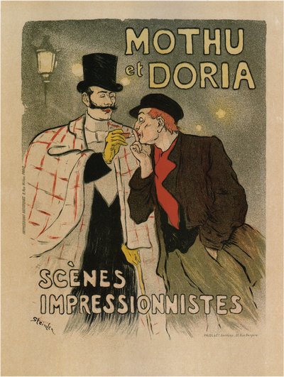Mothu and Doria. Impressionist Scenes by Théophile Alexandre Steinlen