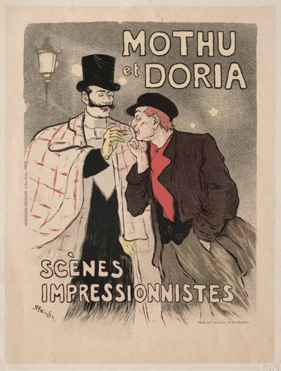 Mothu and Doria - Impressionist Scenes by Théophile Alexandre Steinlen
