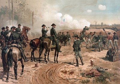 US Civil War: General Sherman During the Siege of Atlanta in 1864 by Thure de Thulstrup