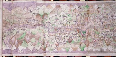 The Centre Section of the Tsari Rongkor by Tibetan School