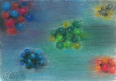 Colorful Spheres in Motion by Tim Hoinkis