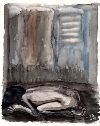 Curled in Despair by Tim Hoinkis