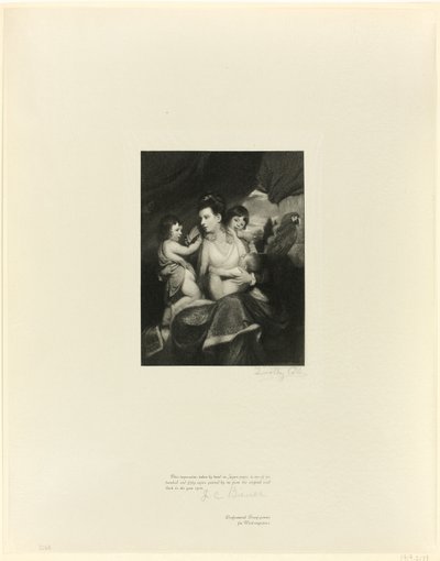 Lady Cockburn and Family, from Old English Masters by Timothy Cole