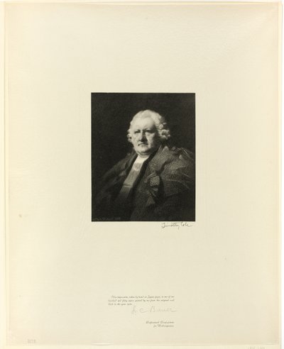 Portrait of Lord Newton, from Old English Masters by Timothy Cole