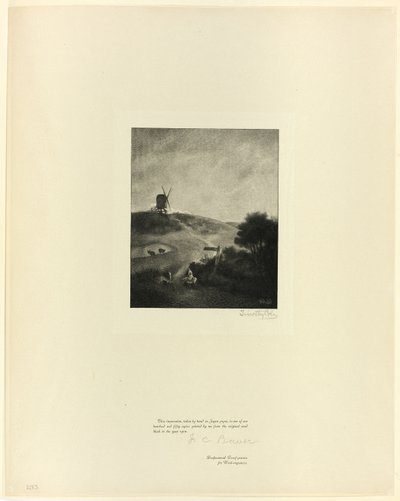 The Windmill, from Old English Masters by Timothy Cole