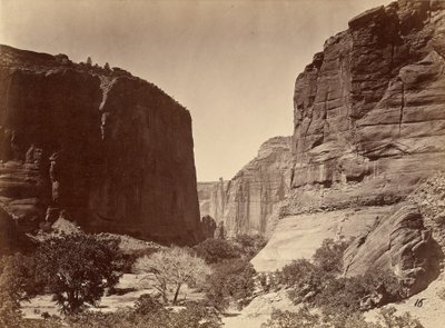Head of Canyon de Chelly, Looking Down, Walls About 1,200 Feet in Height by Timothy H. O