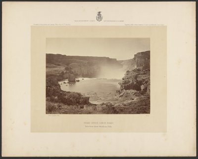 Snake River Canyon, Idaho, View from Above Shoshone Falls by Timothy H. OSullivan