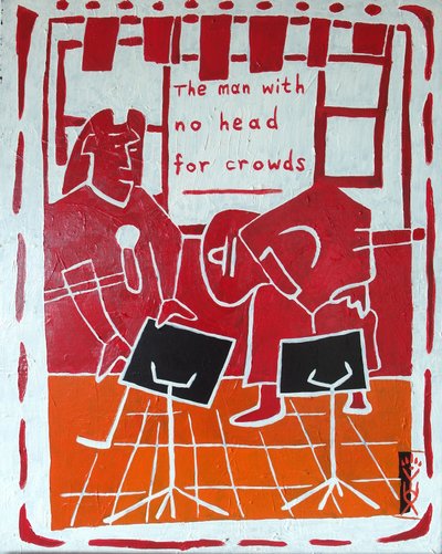 The man with no head for crowds by Timothy Nathan Joel