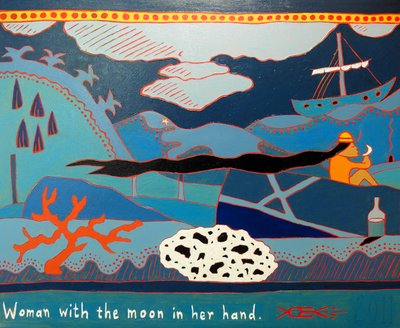 Woman with the Moon in Her Hand, 2011 by Timothy Nathan Joel